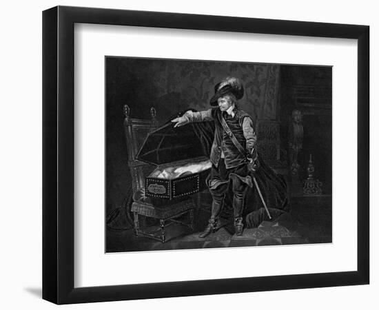 Cromwell Viewing the Dead Body of Charles I, 1649-J Rogers-Framed Premium Giclee Print