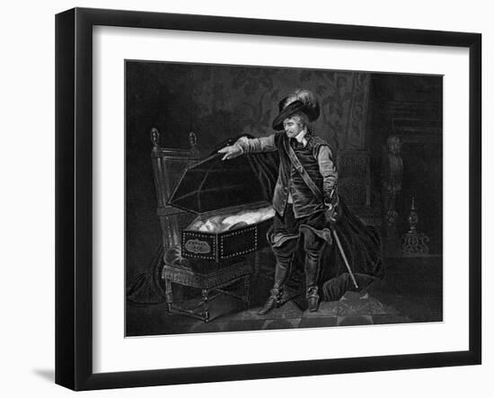 Cromwell Viewing the Dead Body of Charles I, 1649-J Rogers-Framed Giclee Print