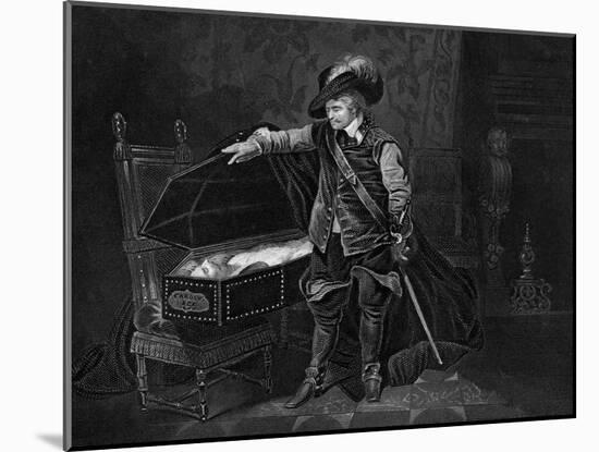 Cromwell Viewing the Dead Body of Charles I, 1649-J Rogers-Mounted Giclee Print