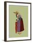 Crone from Gap Carries an Umbrella-Elizabeth Whitney Moffat-Framed Art Print