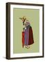 Crone from Gap Carries an Umbrella-Elizabeth Whitney Moffat-Framed Art Print