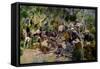 Crook's Conference with Geronimo-William F. Kline-Framed Stretched Canvas