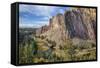 Crooked River, Smith Rock State Park, Oregon, USA-Jamie & Judy Wild-Framed Stretched Canvas