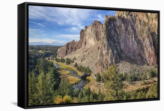 Crooked River, Smith Rock State Park, Oregon, USA-Jamie & Judy Wild-Framed Stretched Canvas