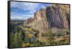 Crooked River, Smith Rock State Park, Oregon, USA-Jamie & Judy Wild-Framed Stretched Canvas