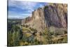 Crooked River, Smith Rock State Park, Oregon, USA-Jamie & Judy Wild-Stretched Canvas