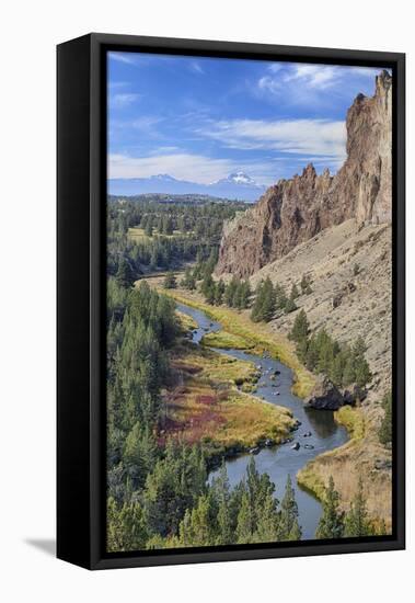 Crooked River, Smith Rock State Park, Oregon, USA-Jamie & Judy Wild-Framed Stretched Canvas