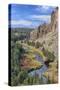 Crooked River, Smith Rock State Park, Oregon, USA-Jamie & Judy Wild-Stretched Canvas