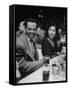 Crooner Billy Eckstine and Wife Seated at Table During Bop City Nightclub's Opening Night-null-Framed Stretched Canvas