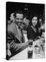 Crooner Billy Eckstine and Wife Seated at Table During Bop City Nightclub's Opening Night-null-Stretched Canvas