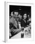 Crooner Billy Eckstine and Wife Seated at Table During Bop City Nightclub's Opening Night-null-Framed Photographic Print