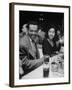 Crooner Billy Eckstine and Wife Seated at Table During Bop City Nightclub's Opening Night-null-Framed Photographic Print