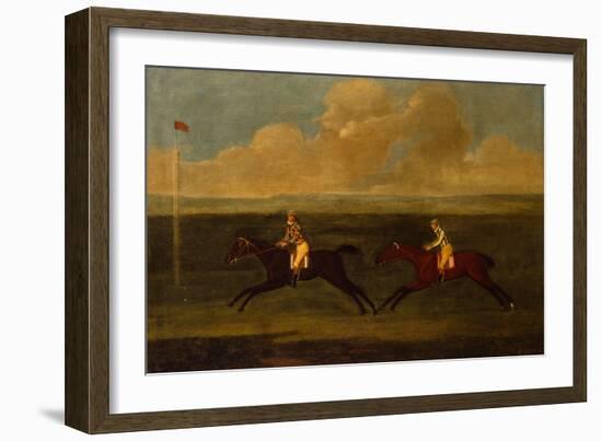 Crop an Iron, Grey Racehorse Beating Faith-Francis Sartorius-Framed Giclee Print