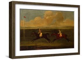 Crop an Iron, Grey Racehorse Beating Faith-Francis Sartorius-Framed Giclee Print