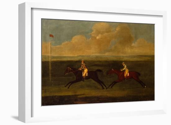 Crop an Iron, Grey Racehorse Beating Faith-Francis Sartorius-Framed Giclee Print