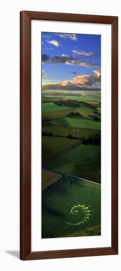 Crop Circles England (Photo Montage)-null-Framed Photographic Print