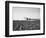 Crop Dusting Plane Flies over Field-null-Framed Photographic Print