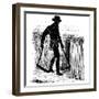 Crop Rotation: Reaping with a Hainault Scythe, 1855-null-Framed Giclee Print
