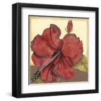 Cropped Sophisticated Hibiscus III-Jennifer Goldberger-Framed Art Print