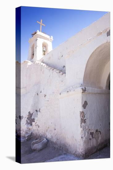 Cropped View of Chile's Oldest Church, Chiu-Chiu Village, Atacama Desert in Northern Chile-Kimberly Walker-Stretched Canvas