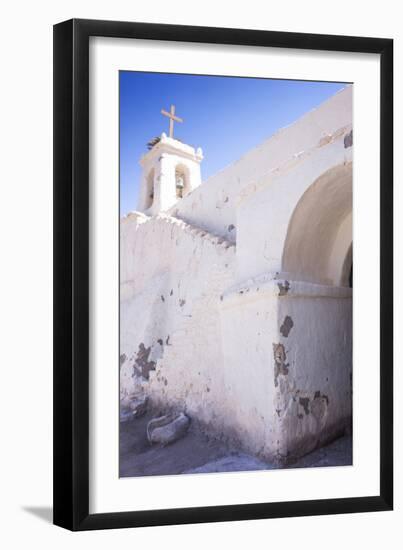 Cropped View of Chile's Oldest Church, Chiu-Chiu Village, Atacama Desert in Northern Chile-Kimberly Walker-Framed Premium Photographic Print