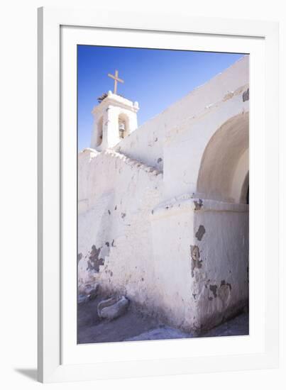 Cropped View of Chile's Oldest Church, Chiu-Chiu Village, Atacama Desert in Northern Chile-Kimberly Walker-Framed Photographic Print