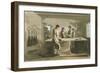 Cropping Wool to Give an Even Pile after Nap Had Been Raised, 1814-George Walker-Framed Giclee Print