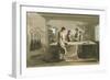 Cropping Wool to Give an Even Pile after Nap Had Been Raised, 1814-George Walker-Framed Giclee Print