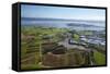 Crops, Oruarangi Creek, and Industrial Area, Mangere, Auckland, North Island, New Zealand-David Wall-Framed Stretched Canvas