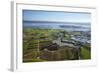 Crops, Oruarangi Creek, and Industrial Area, Mangere, Auckland, North Island, New Zealand-David Wall-Framed Photographic Print