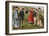 Croquet, 19th Century-null-Framed Giclee Print