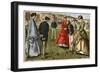 Croquet, 19th Century-null-Framed Giclee Print