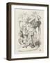 Croquet Alice and the Duchess-John Tenniel-Framed Photographic Print