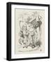 Croquet Alice and the Duchess-John Tenniel-Framed Photographic Print