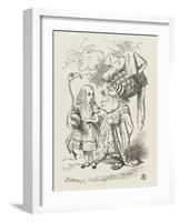 Croquet Alice and the Duchess-John Tenniel-Framed Photographic Print