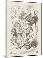 Croquet Alice and the Duchess-John Tenniel-Mounted Photographic Print