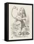 Croquet Alice with the Flamingo-John Tenniel-Framed Stretched Canvas