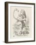 Croquet Alice with the Flamingo-John Tenniel-Framed Photographic Print