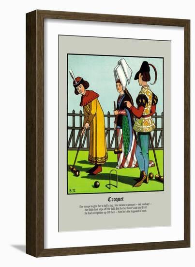 Croquet, c.1873-J.e. Rogers-Framed Art Print