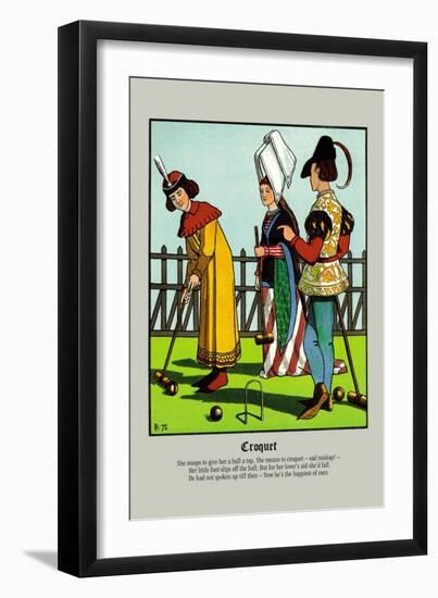 Croquet, c.1873-J.e. Rogers-Framed Art Print