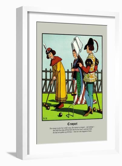 Croquet, c.1873-J.e. Rogers-Framed Art Print