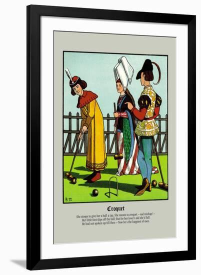 Croquet, c.1873-J.e. Rogers-Framed Art Print