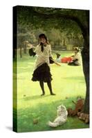 Croquet, circa 1878-James Tissot-Stretched Canvas