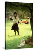 Croquet, circa 1878-James Tissot-Stretched Canvas