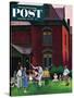 "Croquet Game" Saturday Evening Post Cover, September 29, 1951-John Falter-Stretched Canvas