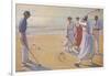 Croquet on a Sandy Beach-L. Tanqueray-Framed Photographic Print