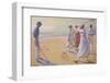 Croquet on a Sandy Beach-L. Tanqueray-Framed Photographic Print