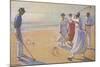 Croquet on a Sandy Beach-L. Tanqueray-Mounted Photographic Print