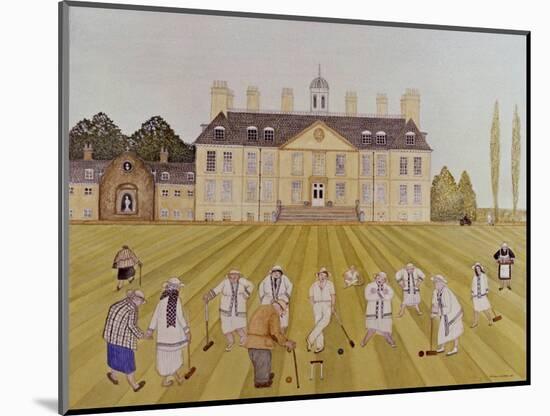 Croquet on the Lawn, 1989-Gillian Lawson-Mounted Giclee Print