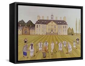 Croquet on the Lawn, 1989-Gillian Lawson-Framed Stretched Canvas